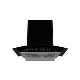 Crompton IntelliMotion 60cm Curved Glass Silent Kitchen Chimney | Baffle Filter, Motion Sensor & Touch Control (Black)