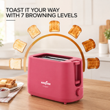 Kenstar CRISPER 2 Slice Pop-Up Toaster for Kitchen (Velvet Red))