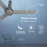 Havells Crista 1200mm BLDC Premium Ceiling Fan (Slate)