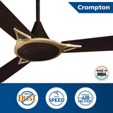 Crompton ceiling fan with features highlighted on a white background
