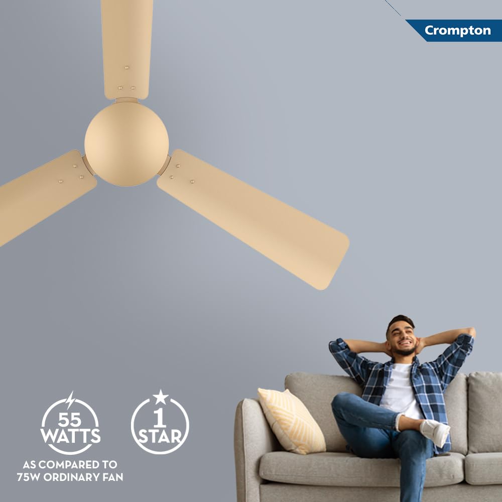 This Ceiling fan has 55 Watts with 1 star Bee Star 