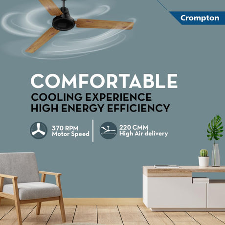 This Ceiling fan has Comfortable cooling experience with high energy efficiency 
