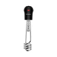 The black colour electric immersion rod of crompton brand with white background 
