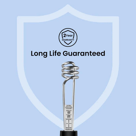 This Crompton Immersion rod has Long Life Guaranteed with 2 Year warranty 