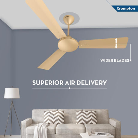 This Ceiling fans has Superior Air delivery with Wider Blades 
