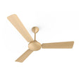 A sleek ceiling fan with a matte brinkin finish, featuring four blades and a central motor unit.