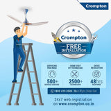 For any grevience or issues ou can call on crompton customer care number 18004190505
