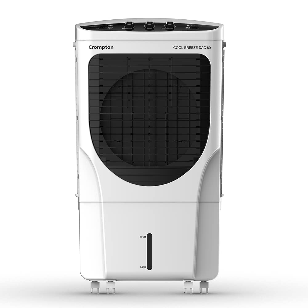 Crompton Cool Breeze DAC 80-Litre Desert Air Cooler (White & Black)