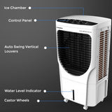 Crompton Cool Breeze DAC 80-Litre Desert Air Cooler (White & Black)