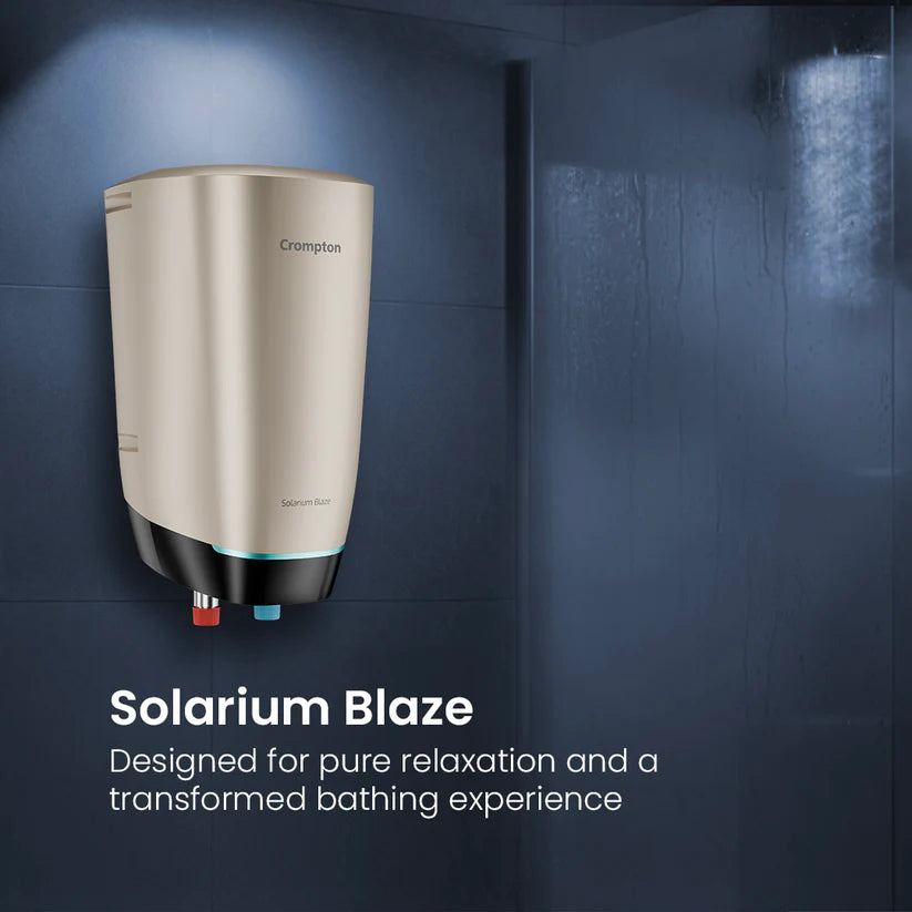 Crompton Solarium Blaze 3000W 3 Litre Instant Water Heater (Free Installation, Champagne Gold)