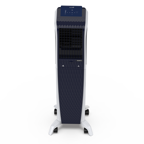 Symphony Diet 3D 55B Air Cooler with BLDC Technology (White & Blue)