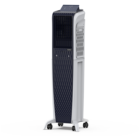 Symphony Diet 3D 55B Air Cooler with BLDC Technology (White & Blue)