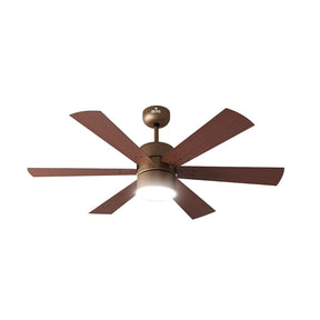 A Polycab Divina Super Premium ceiling fan with a antique rosewood finish, featuring four blades and a central motor unit.