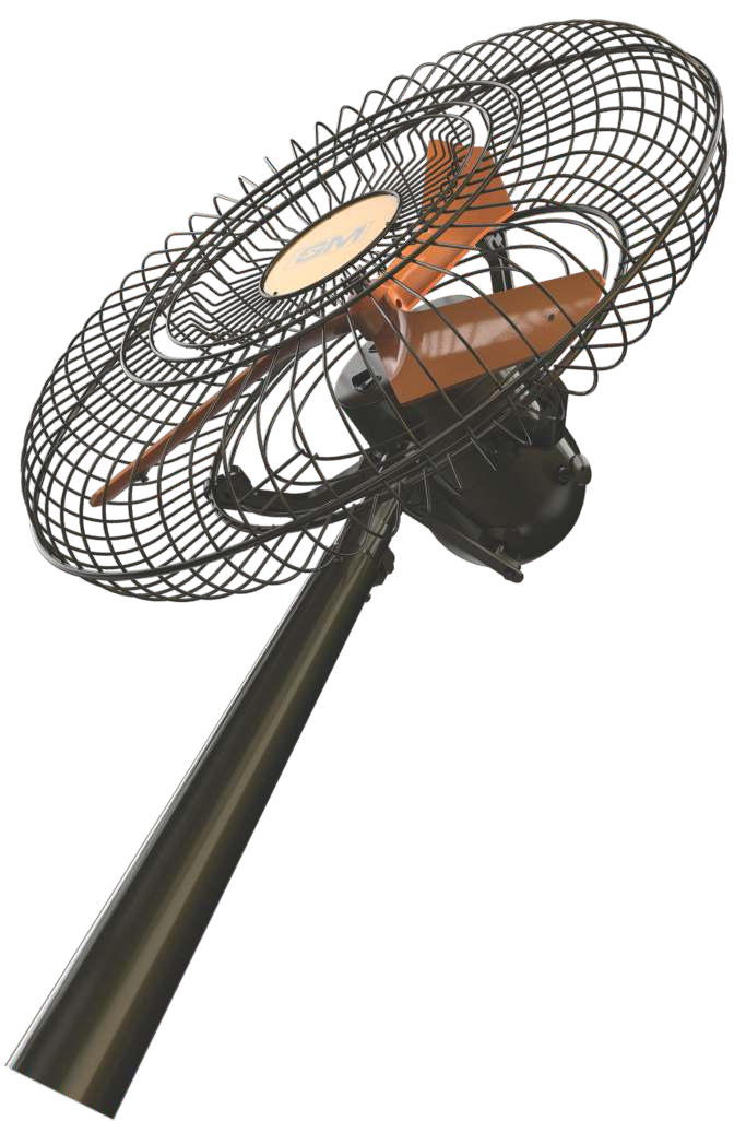 GM Dynamite Air circulator Pedestal Fan | Gold Black