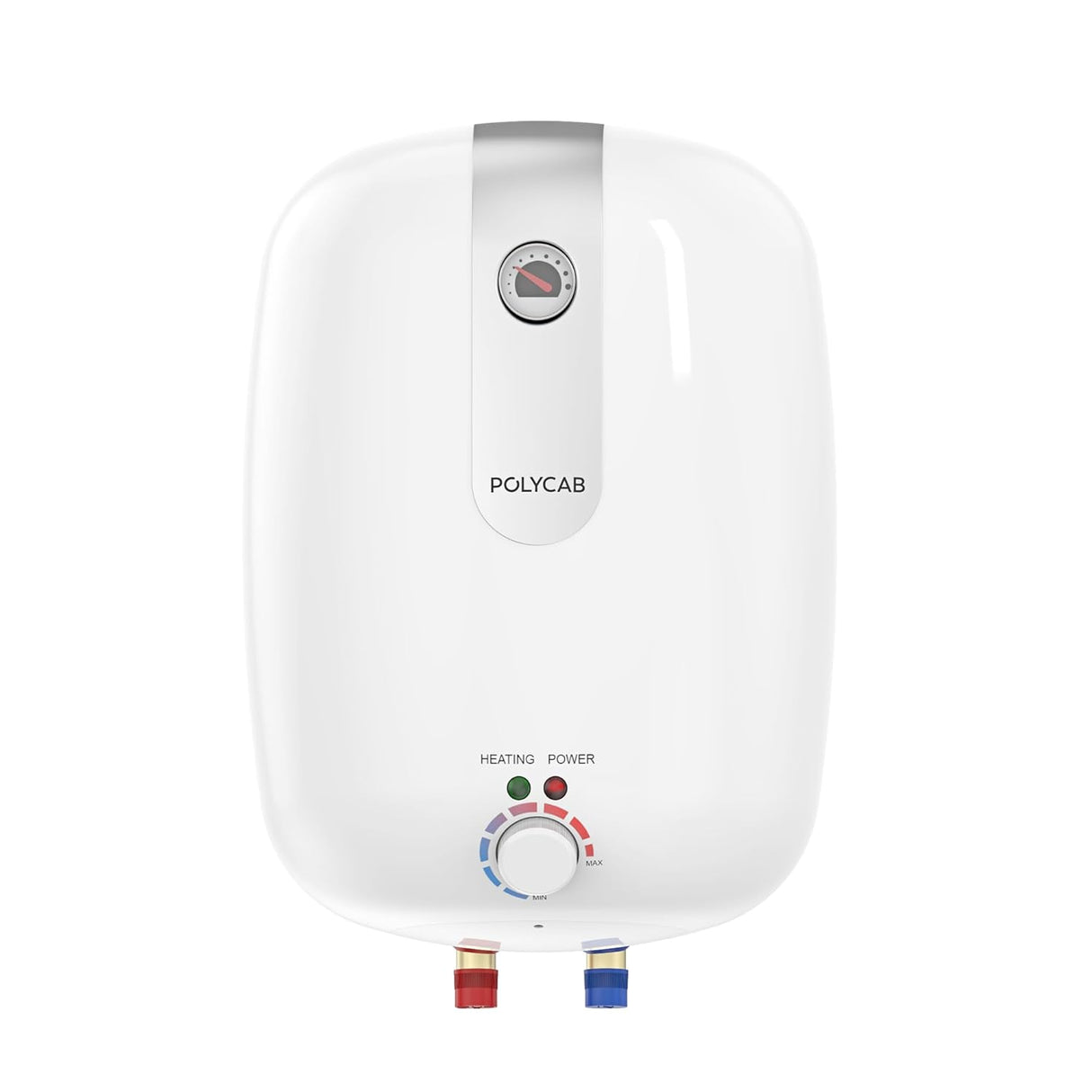 Polycab Elanza DLX 10 Litre Glasslined Storage Water Heater (White) Free Installation