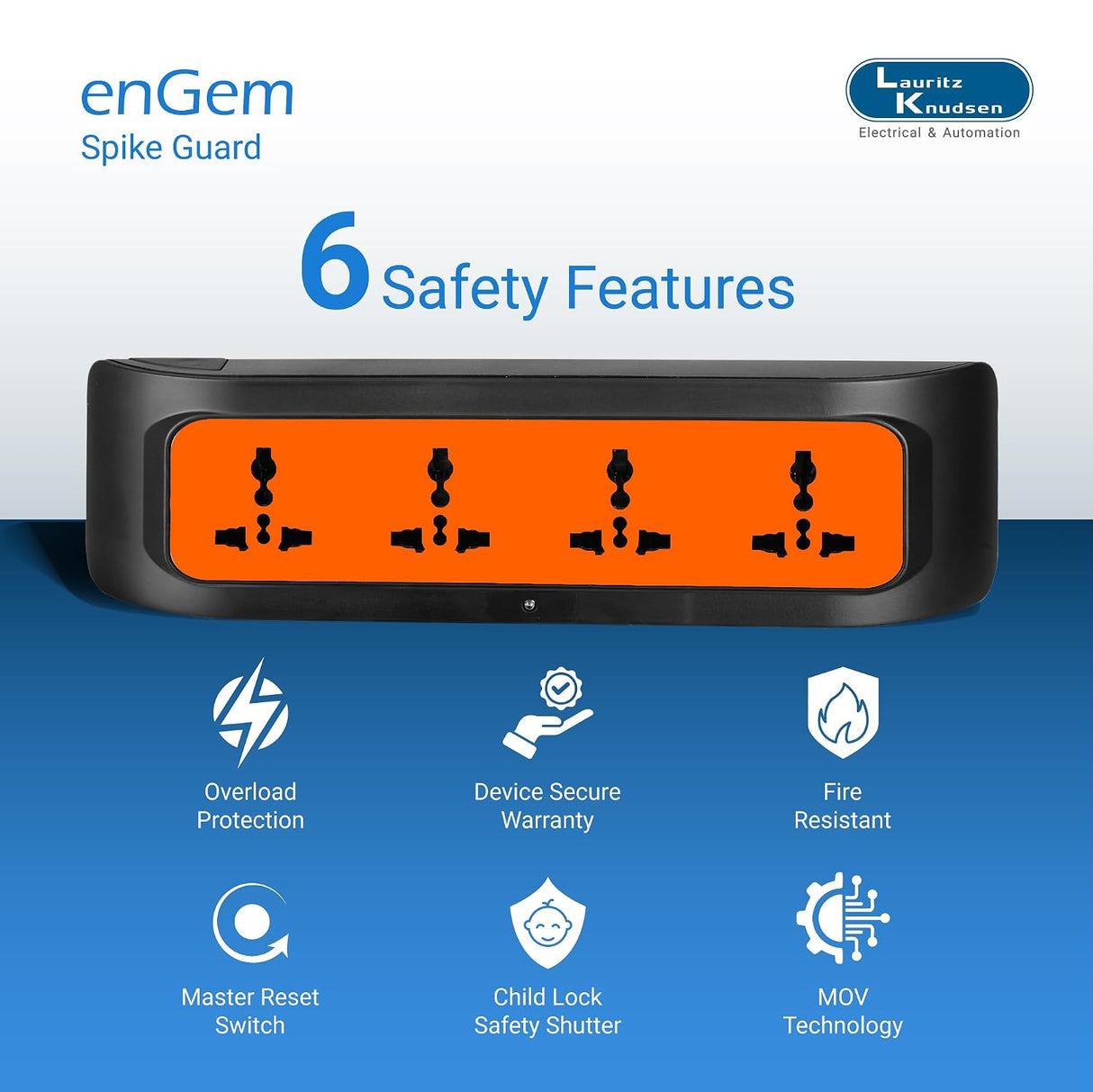 Lauritz Knudsen enGem 4 Way Spike Guard - 1.5 Meter
