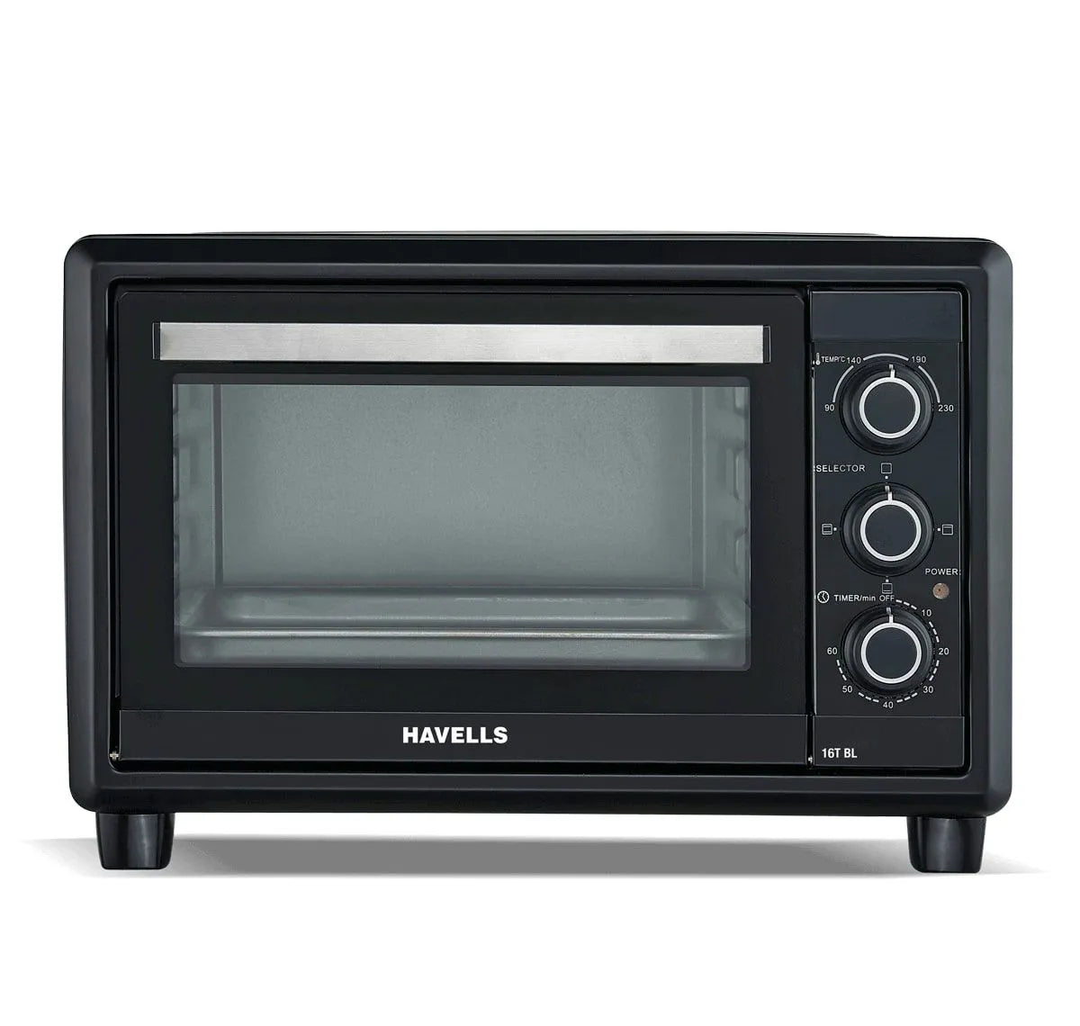Havells 16T BL 1200W Oven Toaster Grill | OTG | 6 Heating Modes (Black)
