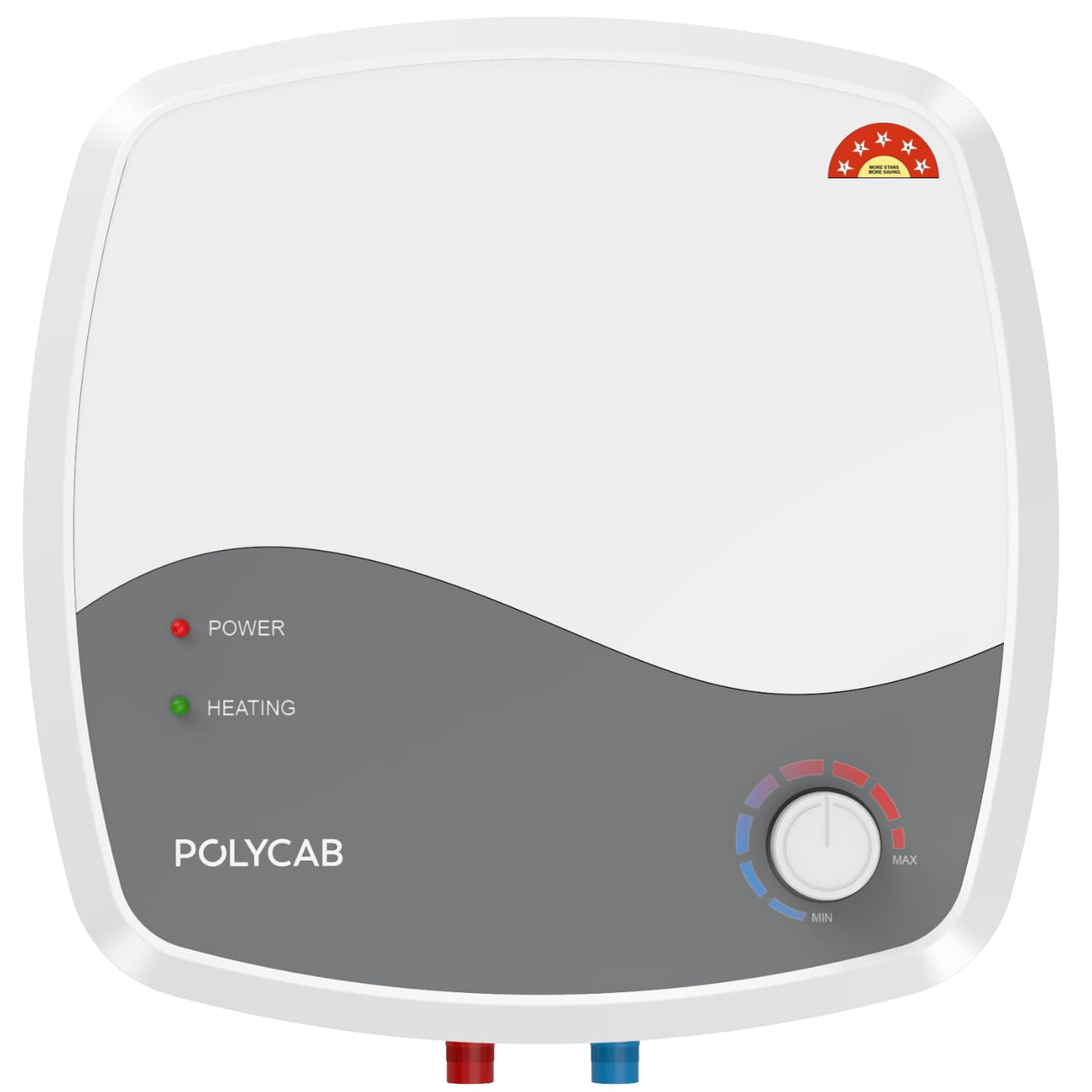 Polycab Superia 15 Litre 5-Star Storage Water Heater Geyser (White)