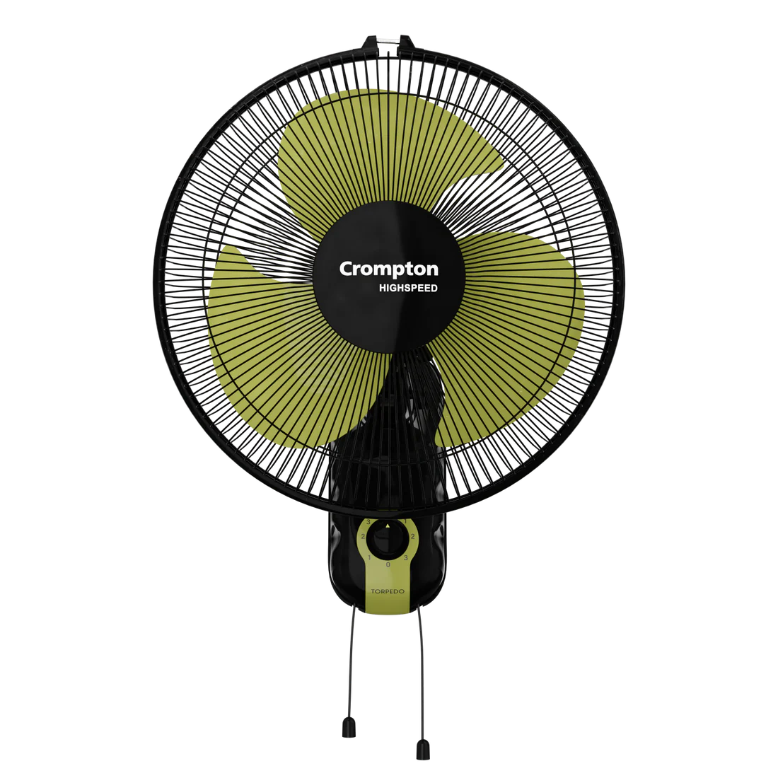 Crompton Torpedo 400mm High Speed Wall Fan (Black Yellow)