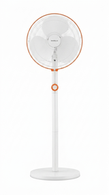 Havells Celeste 2-in-1 Pedestal-Cum-Table Fan, 400mm (White Orange)