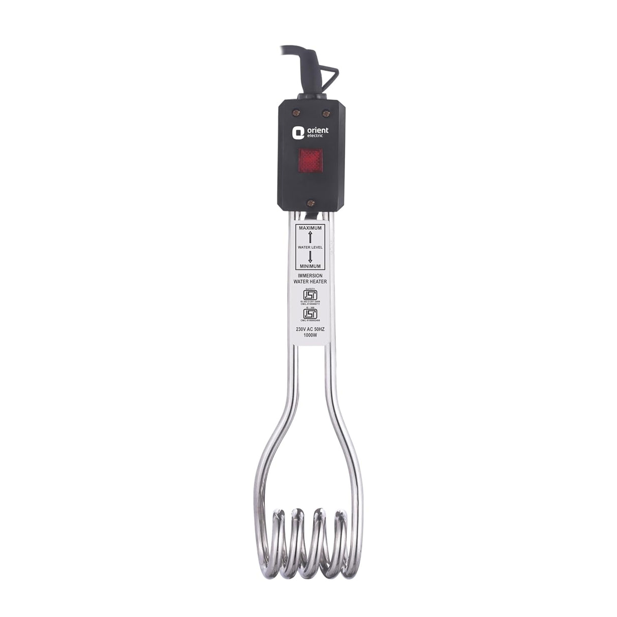 Orient Electric Hot Star 1000W immersion Rod Heater (Black)