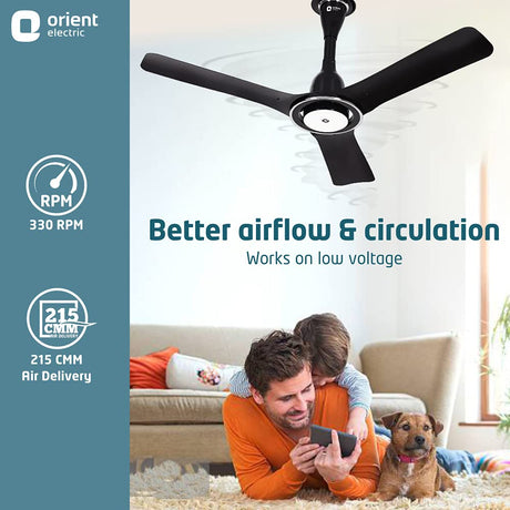 I Float Ceiling fan has feature of better airflow and circulation 