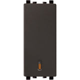 Schneider Electric ZENcelo 6A 1-Way 1M Switch with Indicator (Dark Grey)