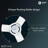 Orient Electric I-Float 1200mm BLDC Ceiling Fan (White)