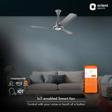 Orient Electric I-Float IOT Enabled 1200mm BLDC Ceiling Fan (Space Grey)