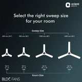 Orient Electric I-Float 1200mm BLDC Ceiling Fan (Space Grey)