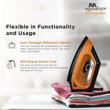 RR Signature Surepress 1000-Watt Dry Iron (Orange & Black)