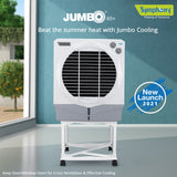 Symphony Jumbo 45 DB (Double Blower) Window Air Cooler - 41 Litre Tank, White