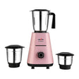The kenstar Karishmatic mixer grinder in balck and peach colour with white background 
