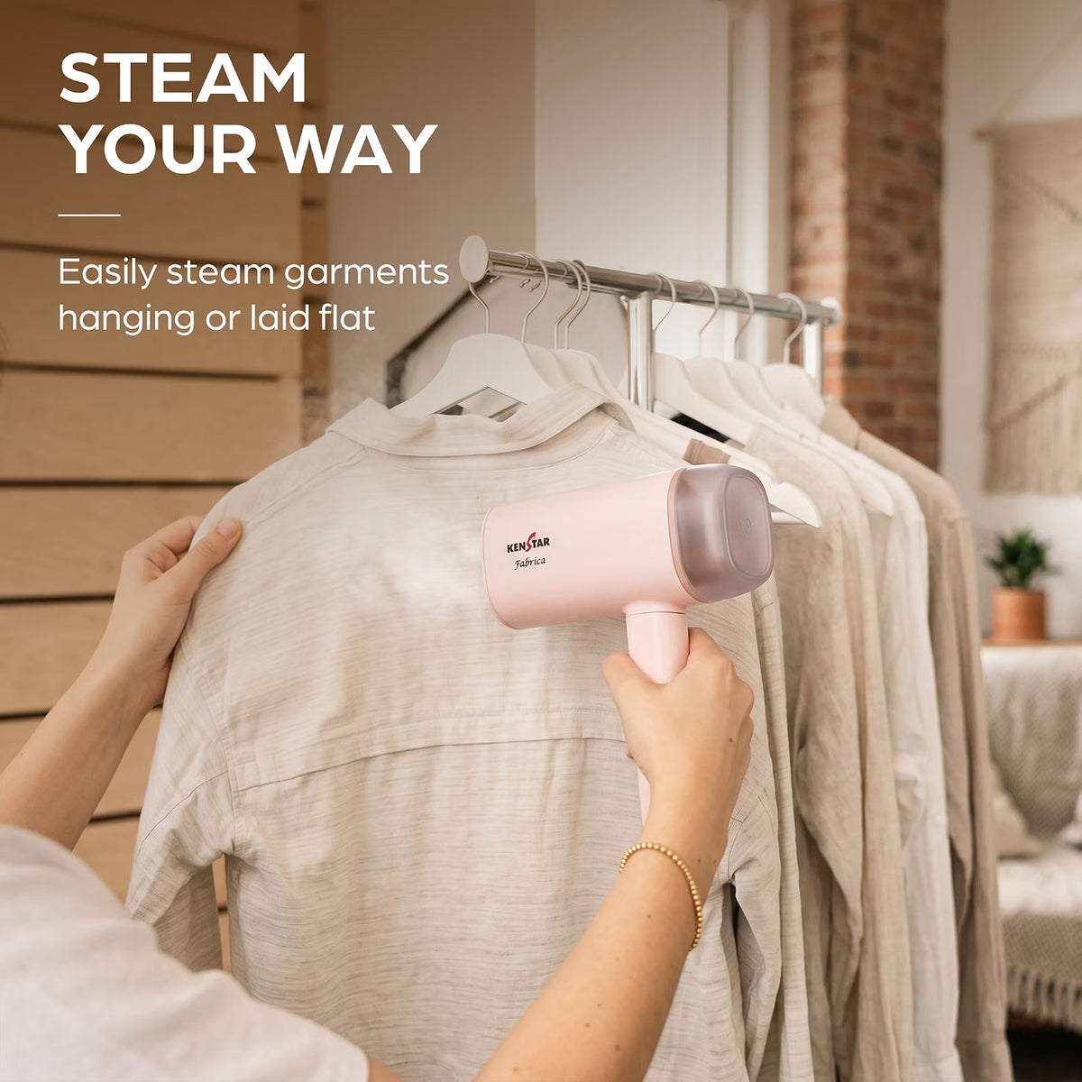 These Garment Steamer you can easily steam garments hanging or laid flat. 