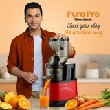 This juicer name is puro pro slow premium juicer which starts your day in the healtheir way . 