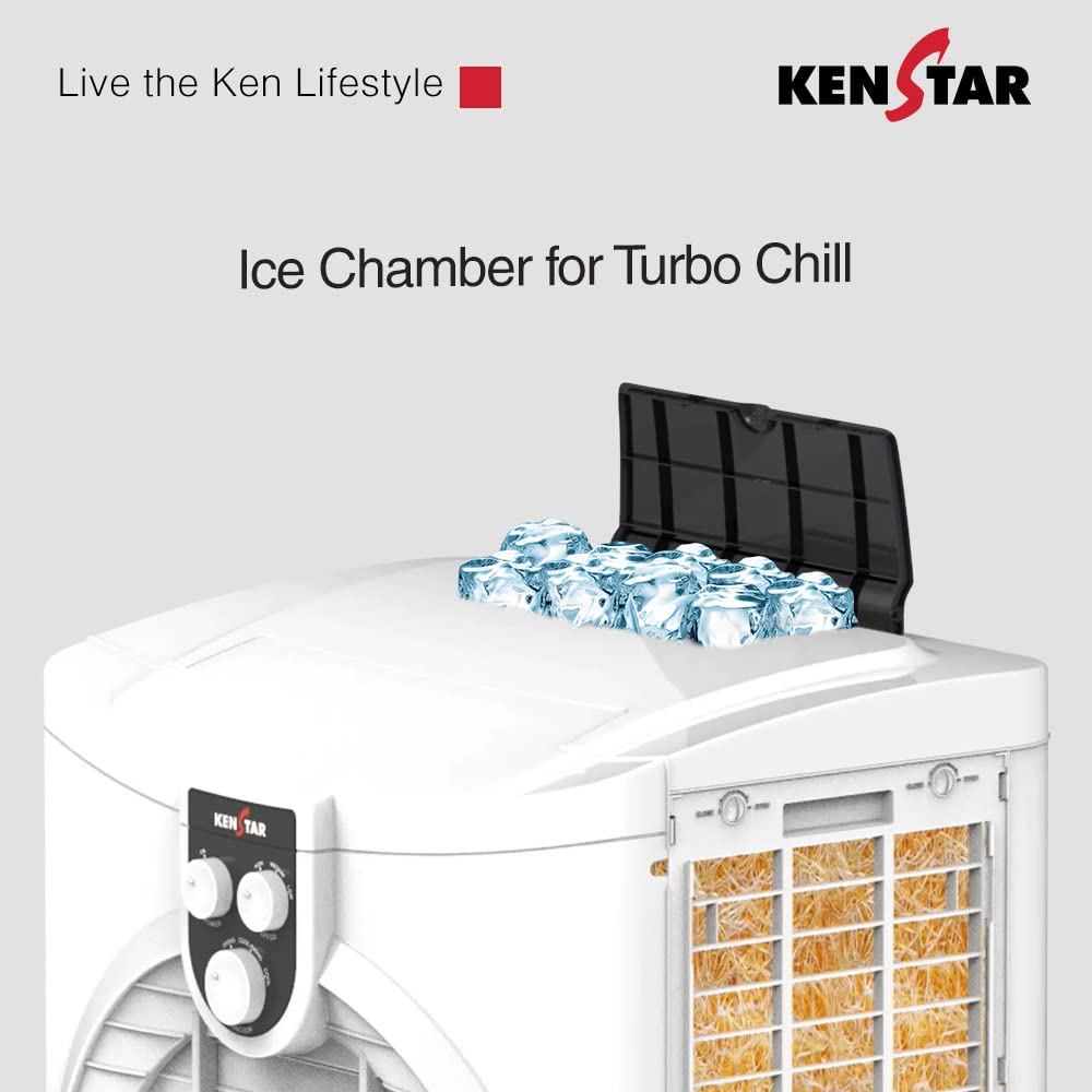 This Turbo Cool Cooler has ice chamber for Turbo Chill 