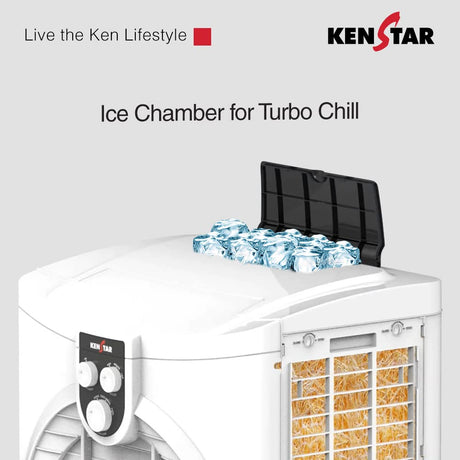This Turbo Cool Cooler has ice chamber for Turbo Chill 