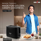 This Toaster is made for golden  crispy goodness and comes in 700W in black colour 