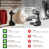 This kenstar garment steamer is more smarter then others brand and its easy of usage because its light in weight and easy to handle 