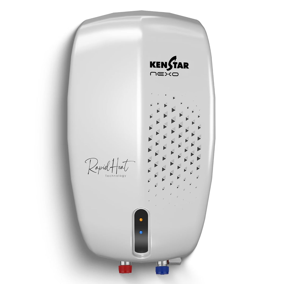 This 3L instant water heater named Nexo  with white background . 