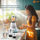 Orient Electric Kitchen Klassic 500W mixer grinder with 3 SS jars