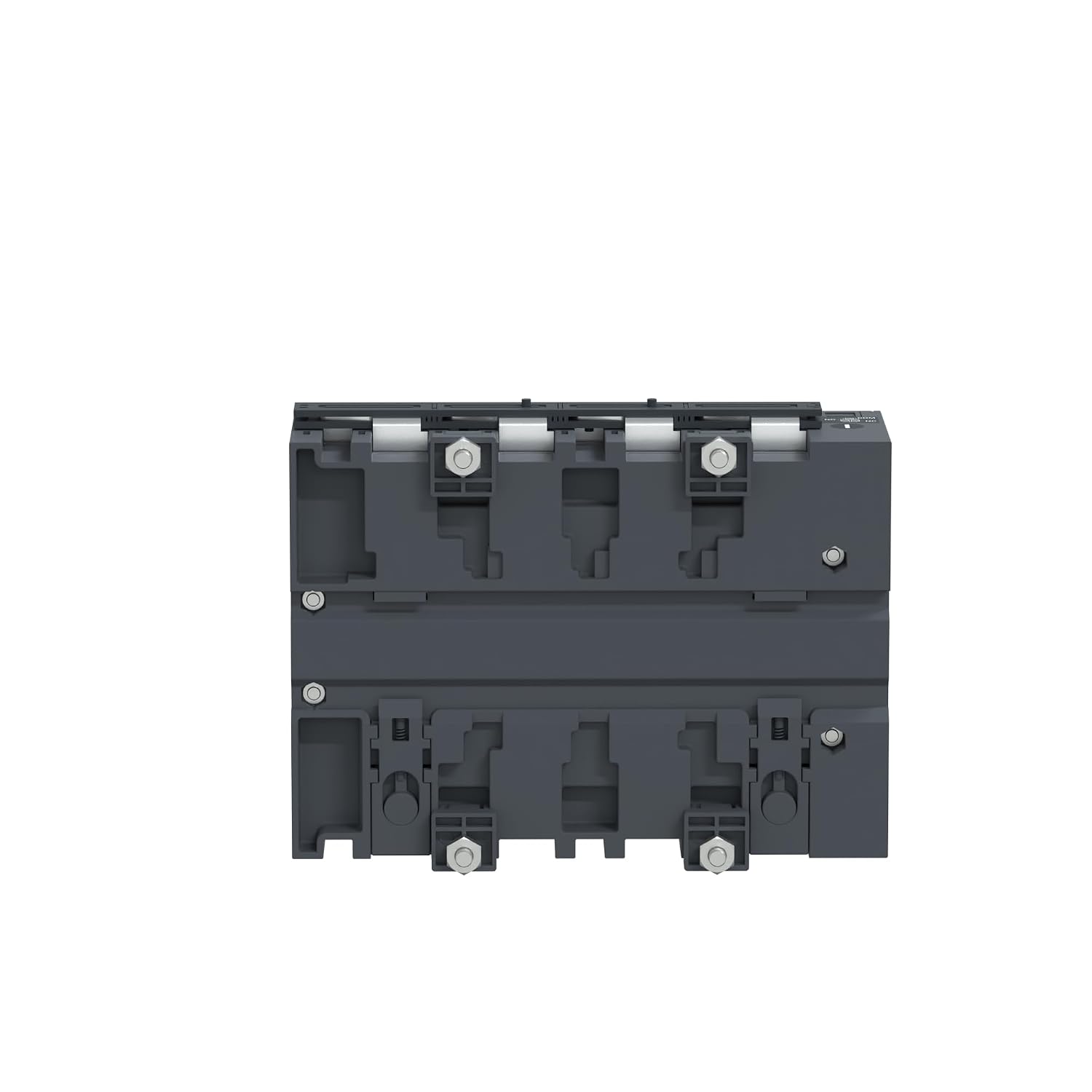 A dark gray electrical component with a separate matching rotary switch attached to it, shown on a plain white background. The product appears to be an industrial electrical module or switch assembly.