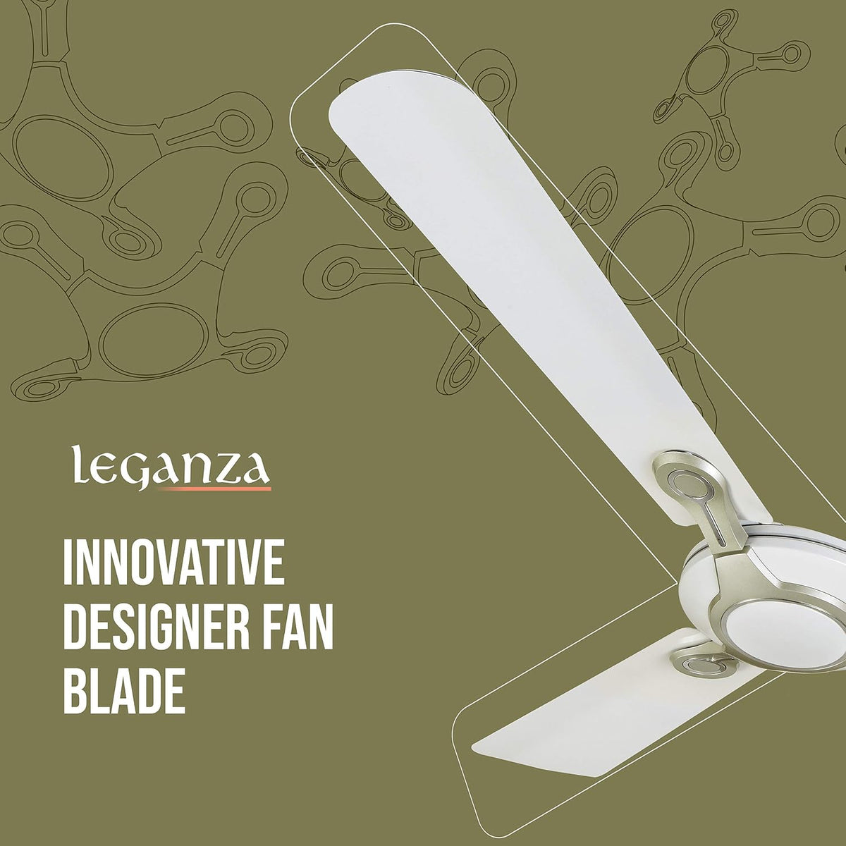 Havells Leganza 4 Blade 1200mm Ceiling Fan (White)