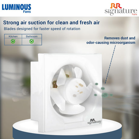 Luminous fan with features highlighted on a blurred background