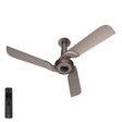 Ceiling fan with remote control on a white background