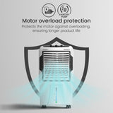 Everlast Pump product with motor overload protection feature on a gray background