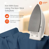 This iron with ease using the non-stick soleplate 