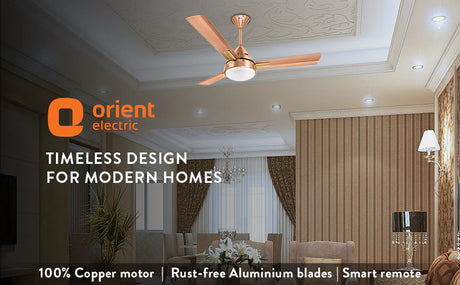 Orient ceiling fans has a timeless designs for modern homes 