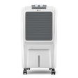 White and gray evaporative cooler on a white background
