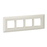 Schneider Livia 8 M Grid & 8 M Cover Plate  Horizontal White P0708